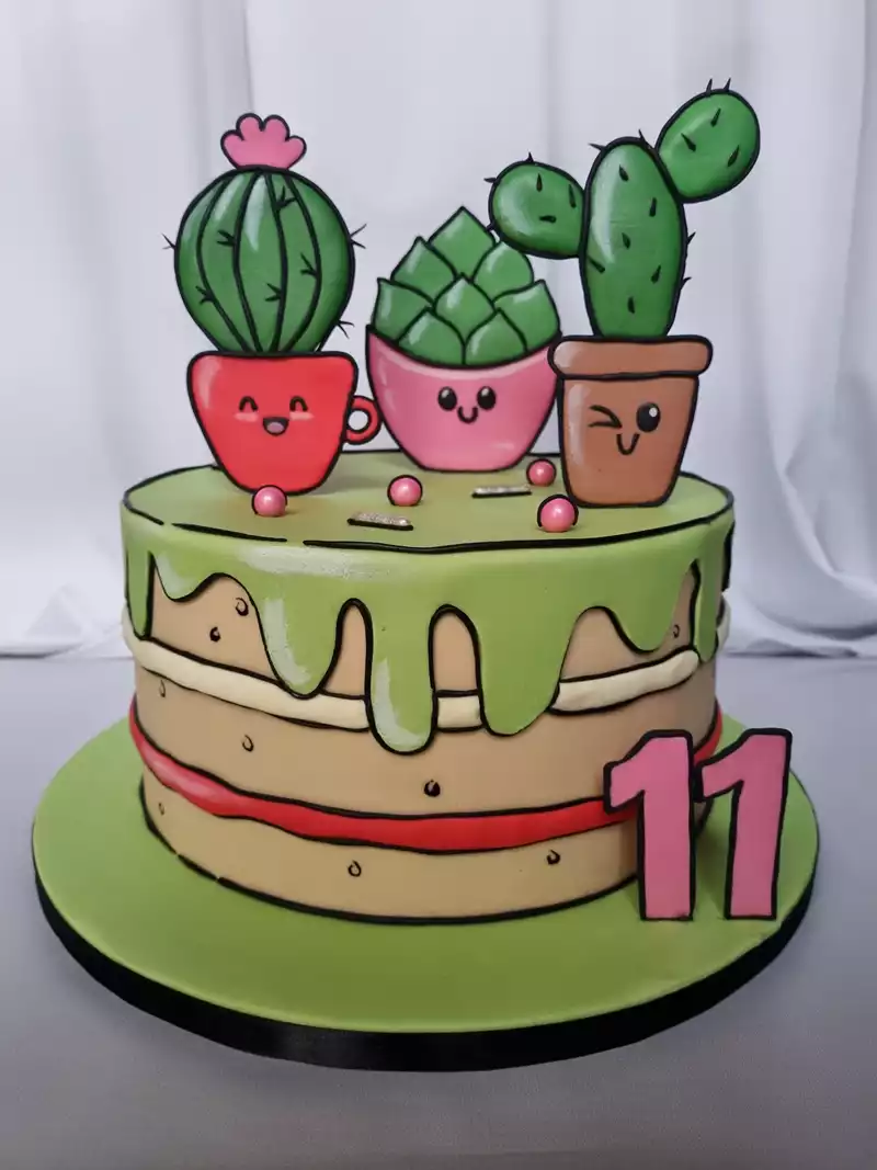 First Fiesta Cactus Uno Pompom Spanish Inspired Birthday Cake - Etsy
